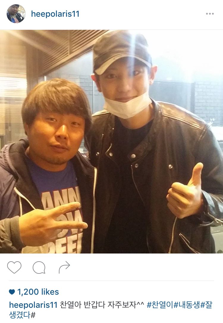 BEATandSOUND's tweet photo. 160323 heepolaris11 instagram update : ชานยอลอ่า ดีเลยที่ได้เจอ ไว้มาเจอกันบ่อยๆนะ^^ #ชานยอลลี่ #น้องชายฉัน #ดูดีมาก https://t.co/UFKlFwjFdX