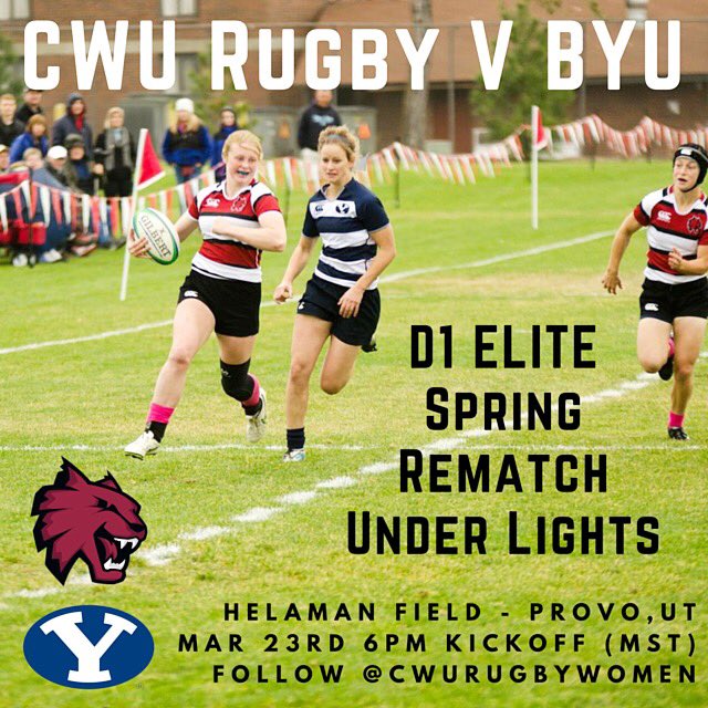CWURugbyWomen's tweet photo. The Cats are back in action tonight! 6 pm (MST) kick off vs. @BYUWomensRugby! 🏉🙌🏼🐾#WorkOffTheBall #D1EliteRugby https://t.co/nonuqrI5sh