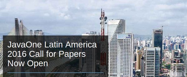 java's tweet image. Join JavaOne Latin America as a speaker. Submit your proposal today! #JavaOneBR
blogs.oracle.com/java/entry/cal…