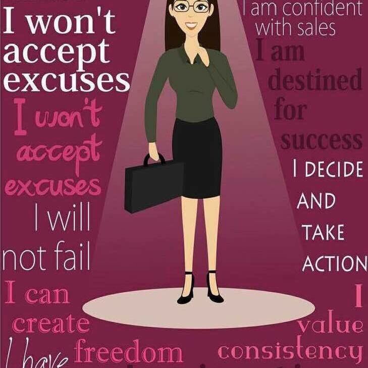 No, I won't accept excuses! But I WILL...Because I Am a child of God!😉