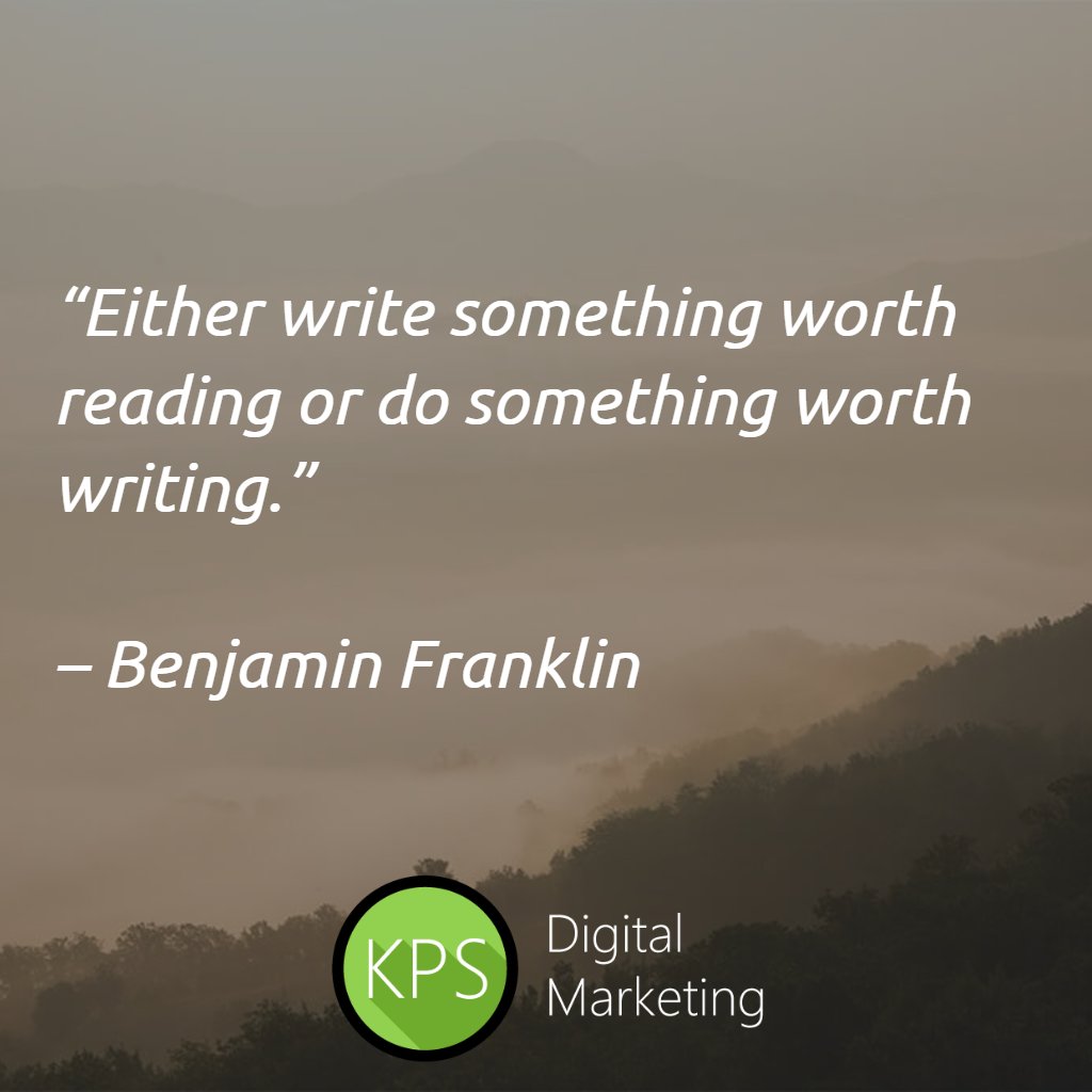 ✒️✒️“Either write something worth reading or do something worth writing.”✒️✒️
 
– <a href="/BenFranklinUP/">Benjamin Franklin</a> #quote