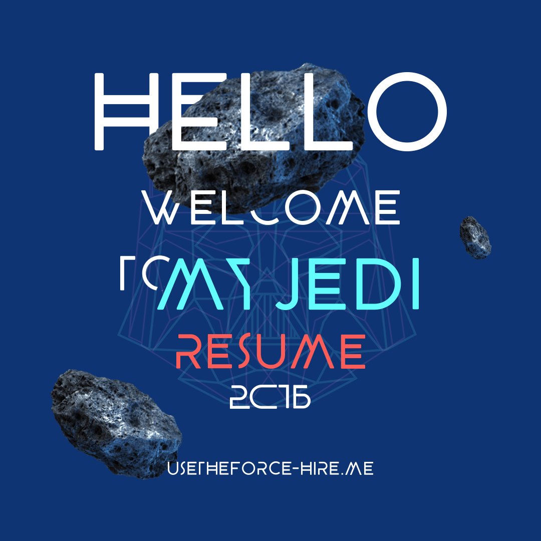 UseTheForce_01's tweet photo. Recherche poste de graphiste / ddigital designer. https://t.co/7s7JIqaLQm  #emploi #graphiste #cdi #starwars https://t.co/mYfJEA0Wtk