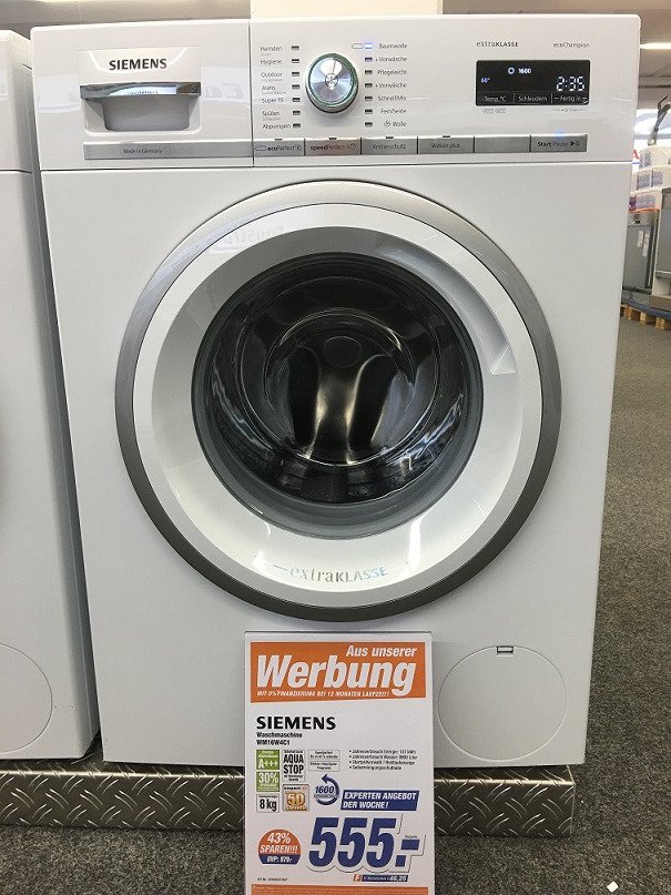 expertPAF's tweet photo. Unser #expert Angebot der Woche: #Siemens Waschmaschine WM16W4C1 für 555,- €  incl. 50 Monate Garantie #Pfaffenhofen https://t.co/4tPQAqeCeN