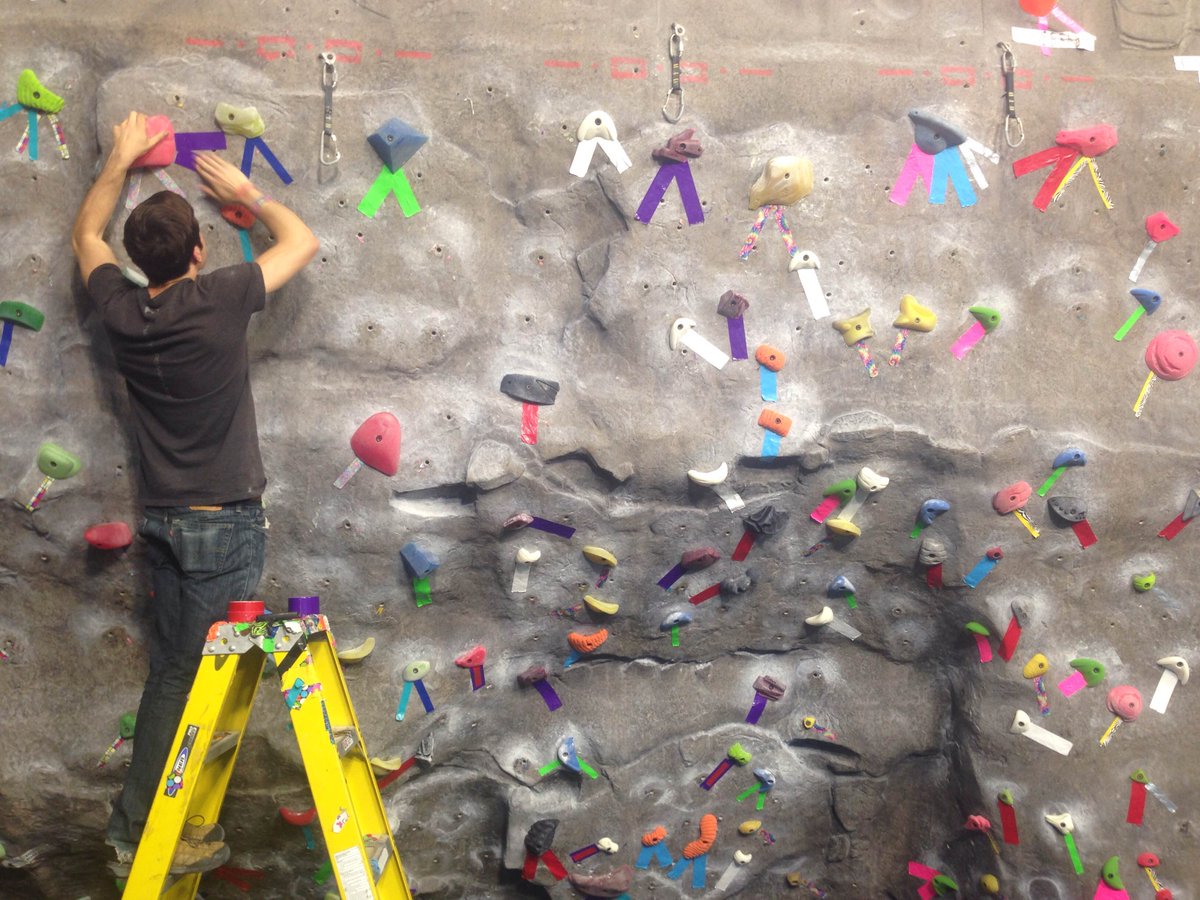 Come by the Outdoor Programs at ASU and check out the new boulder problems in the Climbing Wall!