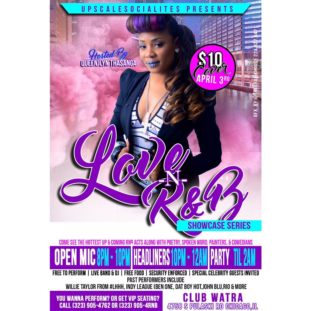 QueenJlyn773's tweet photo. #Free2Perform but everyone $10 to get in #Love&RnB Sunday April 3rd at #ClubWatra 4758 S. Pulaski Rd chicago,il https://t.co/8yshJICJov