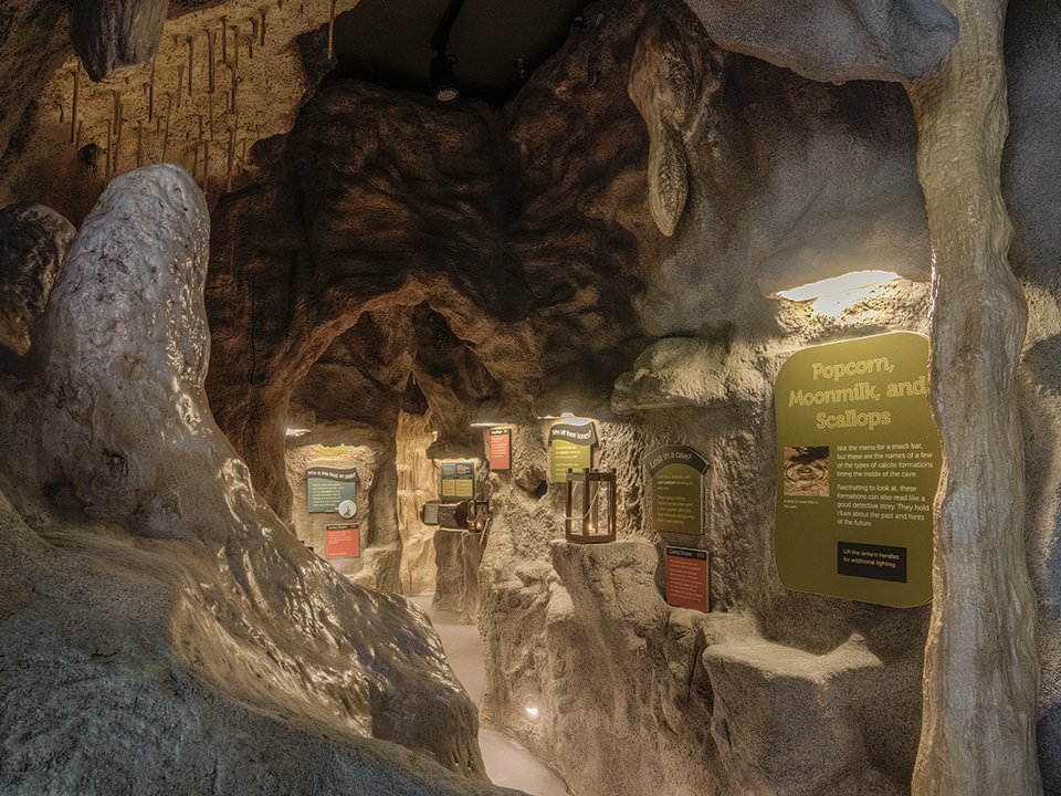 OregonCavesNPS's tweet photo. No cave tours today but the cave in the exhibit remains open for exploration! The Visitor Center is open until 4 pm. https://t.co/ccGEyONKGH