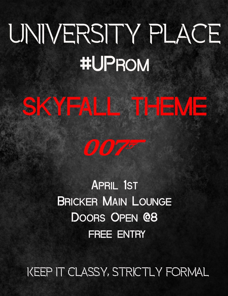UniP_HC's tweet photo. By Popular demand ...it is finally here April 1st, 8pm, Bricker Main Lounge the #UProm https://t.co/Q0yohwIE9v