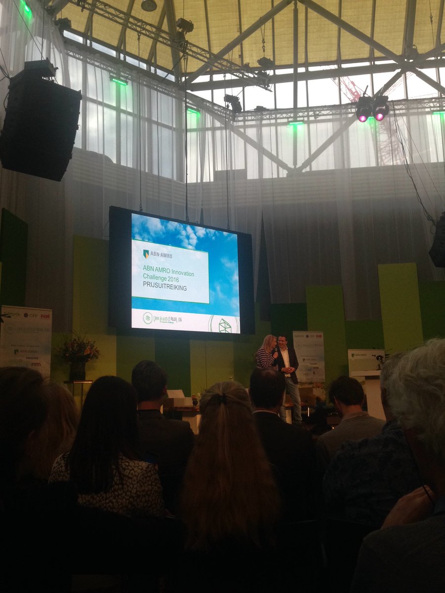 Daar gaan we.. De prijsuitreiking van de ABN AMRO Innovation Challenge! #gb2016