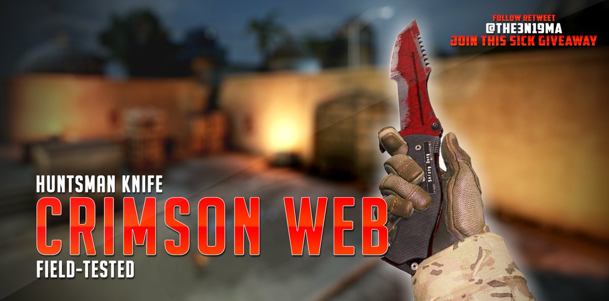 the3n19ma's tweet image. ★GIVEAWAY★ Huntsman Knife | Crimson Web!

RT+Follow! Enter Here: bit.ly/giveawayknife

#CSGOgiveaway #CSGO