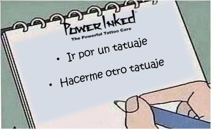 PowerInkedMX's tweet photo. Mi plan para estas vacaciones....#PowerInked #ThePowerfulTattooCare https://t.co/9XQBU36vnt