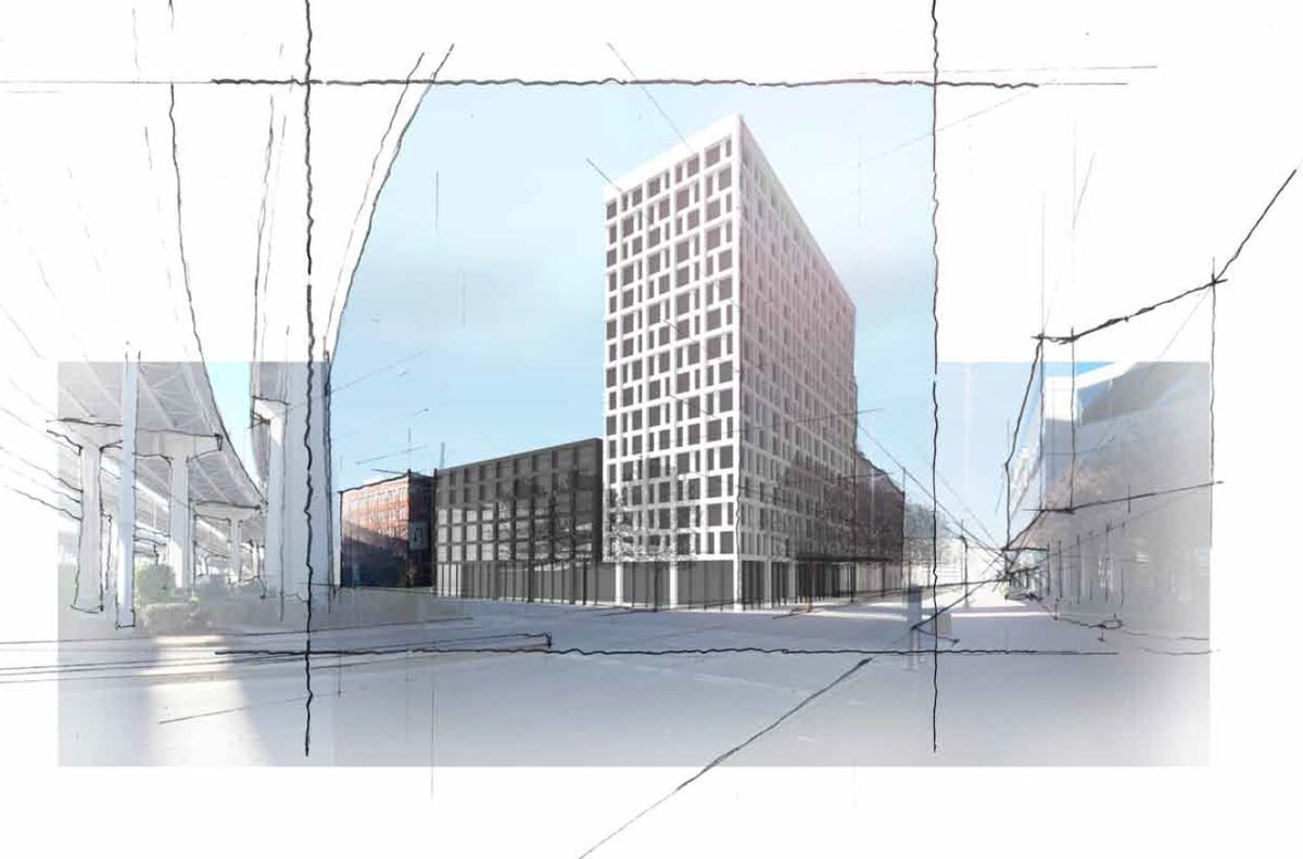 City_Business's tweet photo. Hotel tower proposed near Morial Convention Center @LSURob504  @EDR_Design https://t.co/Plun5bXY8K https://t.co/x6BBp6PVn5