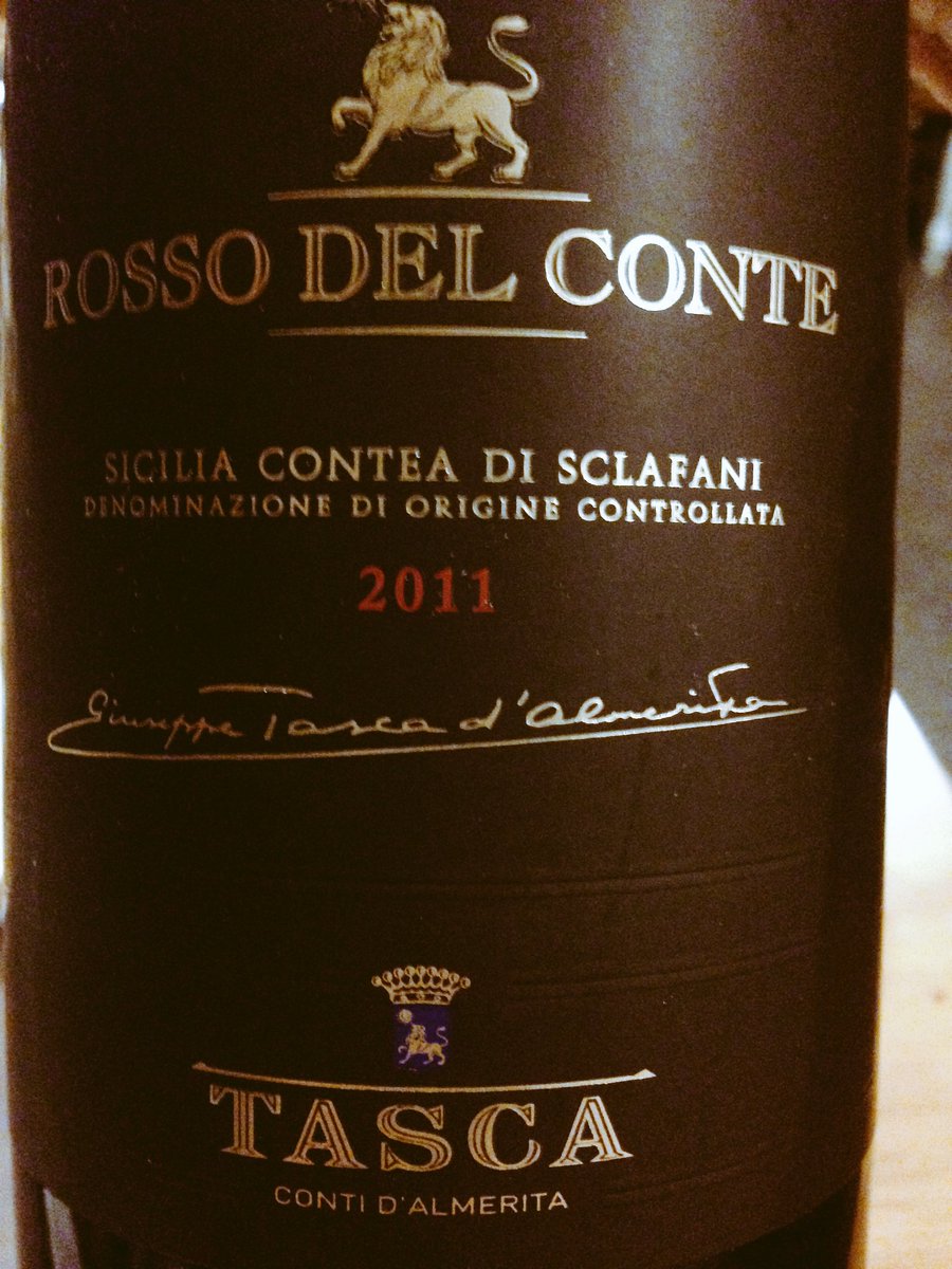 MPioppo's tweet photo. Di #rara #eleganza #Rossodelconte 2011 @TascaWine @AlbertoTasca @AdrianaFalsone #wine#sommelier https://t.co/9ZVVqRiAXT