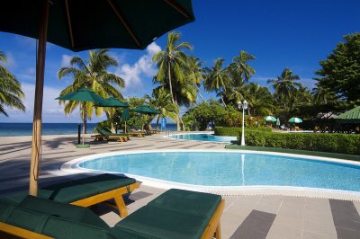 EquatorMv's tweet photo. Pool Side, Equator Village, Addu GAN https://t.co/O2c1UBfafx