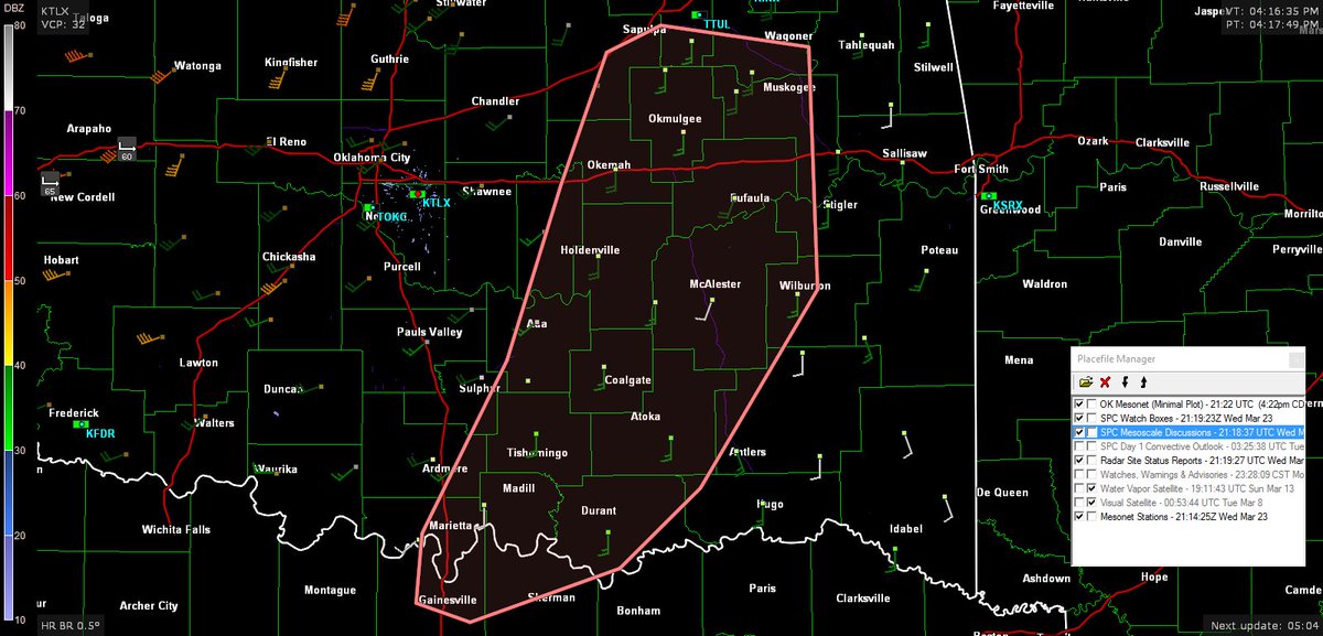 livestormchase's tweet photo. #Severe #storm watch may be issued soon! @ChadVandever @thecodeman20 #okwx https://t.co/7tyFJxnmDV https://t.co/cIYKG6ZtQn