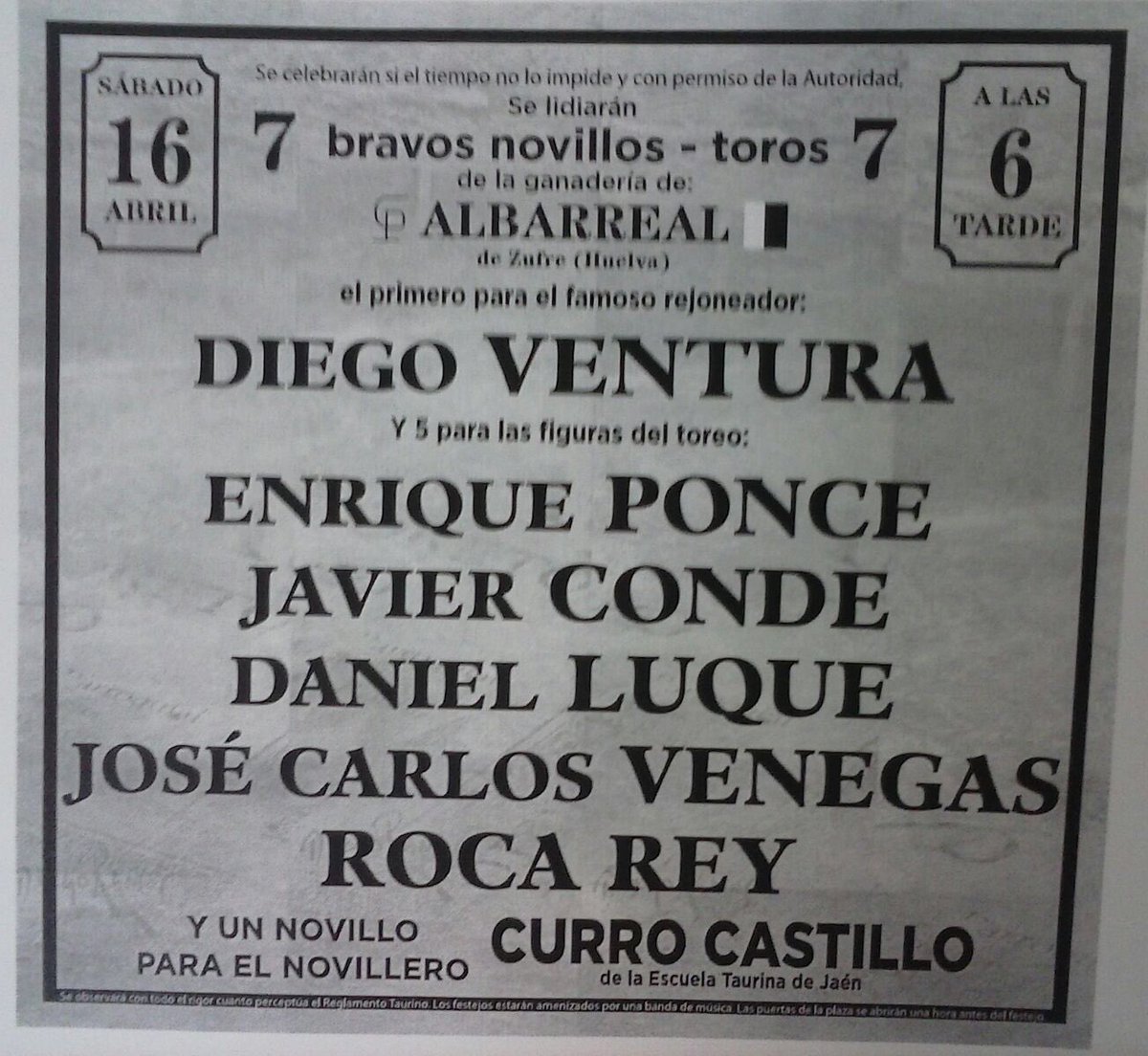 Nuestro alumno <a href="/francastillo6/">Curro Castillo</a> toreará el próximo 16 de abril en el Festival a beneficio de la AECC de Jaén.