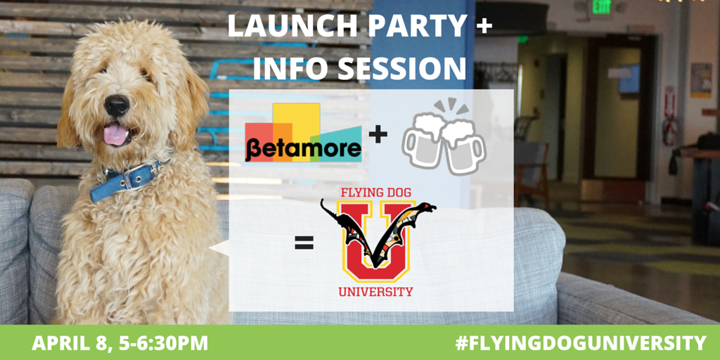 betamore's tweet photo. Help us kick off #flyingdoguniversity w/ @FlyingDog on April 8! https://t.co/mEbNzPkHxK https://t.co/Gh4aKpOked