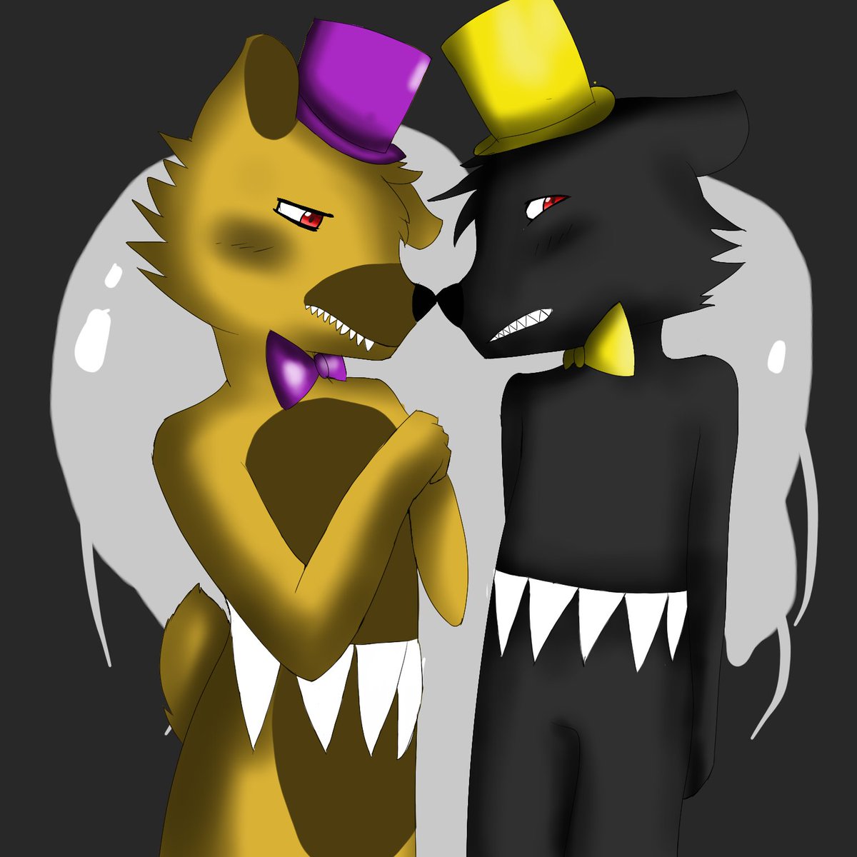 ToyChicafanart's tweet photo. fredbear und nightmare 
#Gay xD https://t.co/i8GATnBT6g