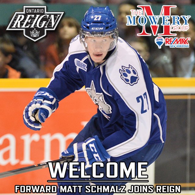 ontarioreign's tweet photo. News: We have added FW and @LAKings prospect Matt Schmalz on an ATO. 

https://t.co/7013E5c5hq https://t.co/gGH15NIUOb