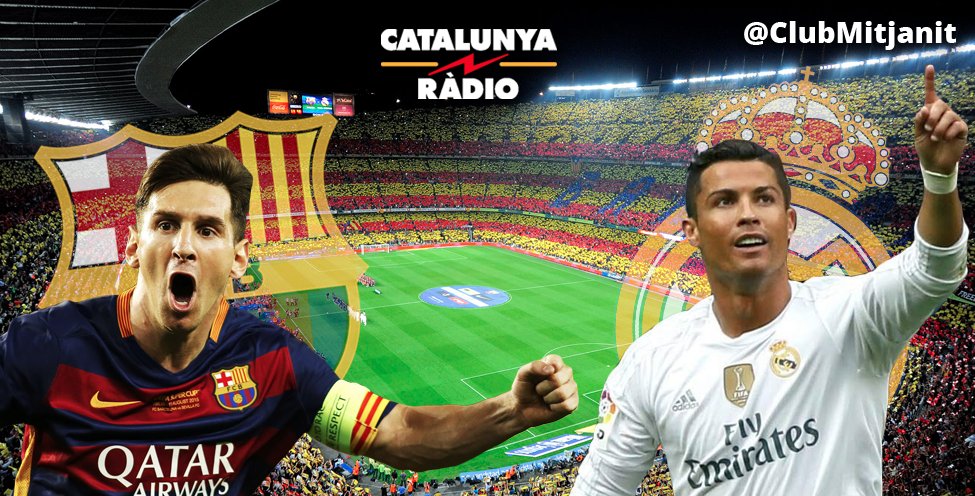 RT i FOLLOW si vols una entrada doble pel Clàssic del 2 d'abril al Camp Nou! El divendres 1 d'abril, sorteig!