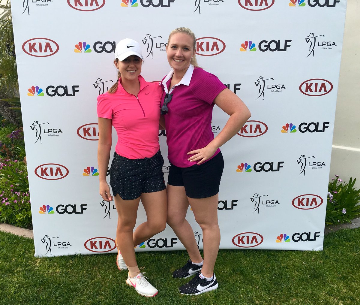meganosland's tweet photo. So glad I got to see my girl @moquackssmall this week!! Thank you for caddying for me you're the best! 😘👯 https://t.co/VvKshPR9fZ