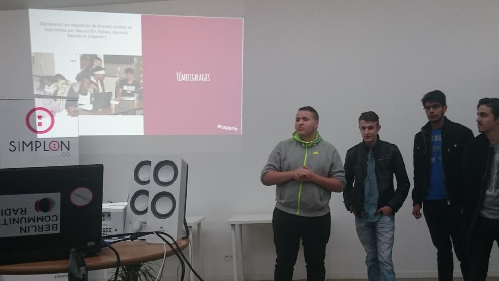 StephenCazade's tweet image. Lancement #capprio des jeunes ont créé 1 télécommande pour drône avec @simplonco &amp;amp; demain les volontaires @uniscite