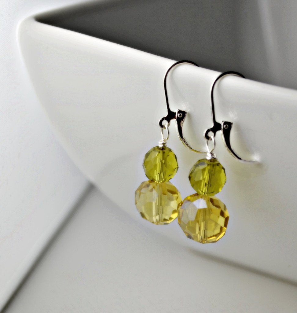 LEMON LIME EARRINGS, Green Earrings, Yellow Earrings, Summer Jewelry, Wedding Jewelry, 925… ift.tt/1nCOKpY