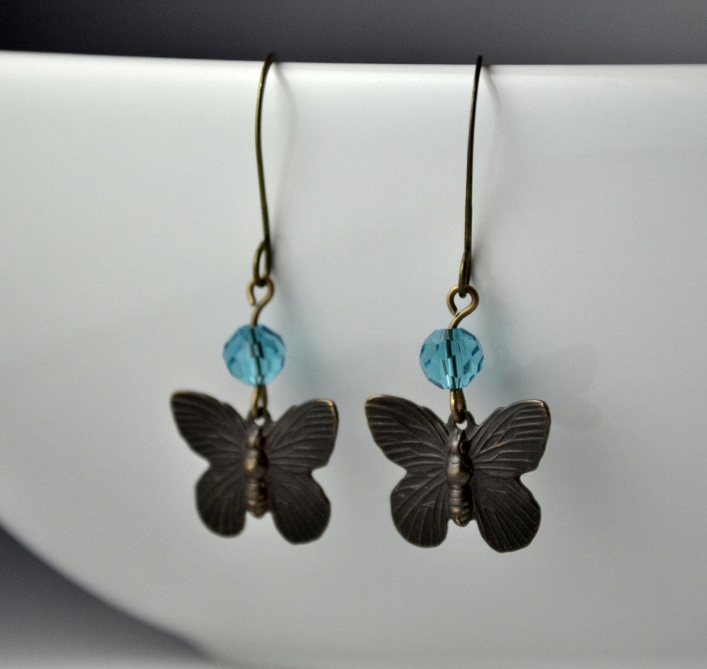 Butterfly Jewelry - butterfly earrings, butterfly gift, choice of colors, special gift, gi… ift.tt/1nCOIhR