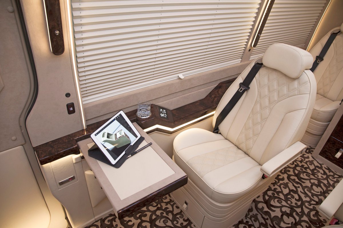 GMCSprinter's tweet photo. Custom designed sprinter available! #mercedesbenz #luxurytravel #corporatetravel #transportation #mobileoffice https://t.co/1MHfVw6V9y