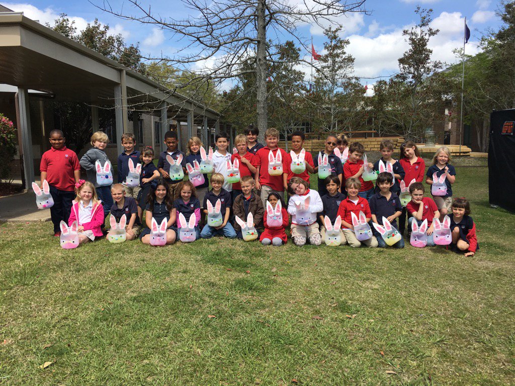 1BatSTM's tweet image. First Grade Annual Math Fact Easter Egg Hunt @stmsaints