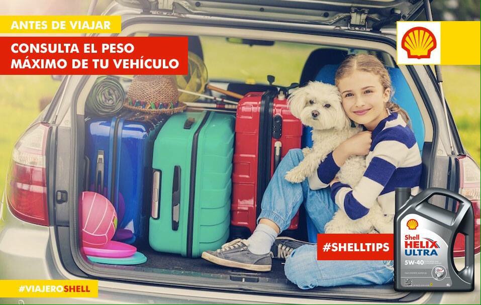 shellparaguay's tweet image. No sobrecargues tu vehículo para no forzar al motor y ahorrar combistible! #ShellTips #ViajeroShell