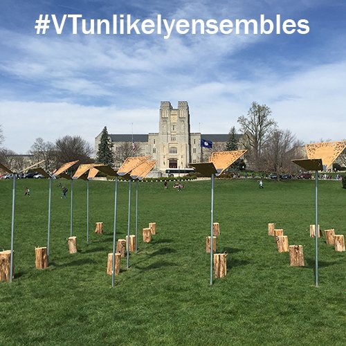 VTBands's tweet photo. The stage is set... find #VTWE at 3! #VTunlikelyensembles #classicallymodern https://t.co/1IGVsy7DRE