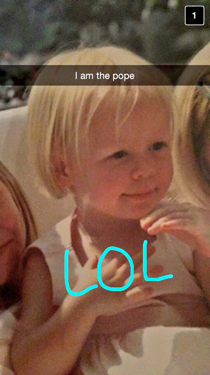 maryssa_a's tweet photo. happy birthday to the self proclaimed pope. may your day be holy af....while also being full of 🍕 and 🐓 fil a. xx https://t.co/pAoMtvPEhY