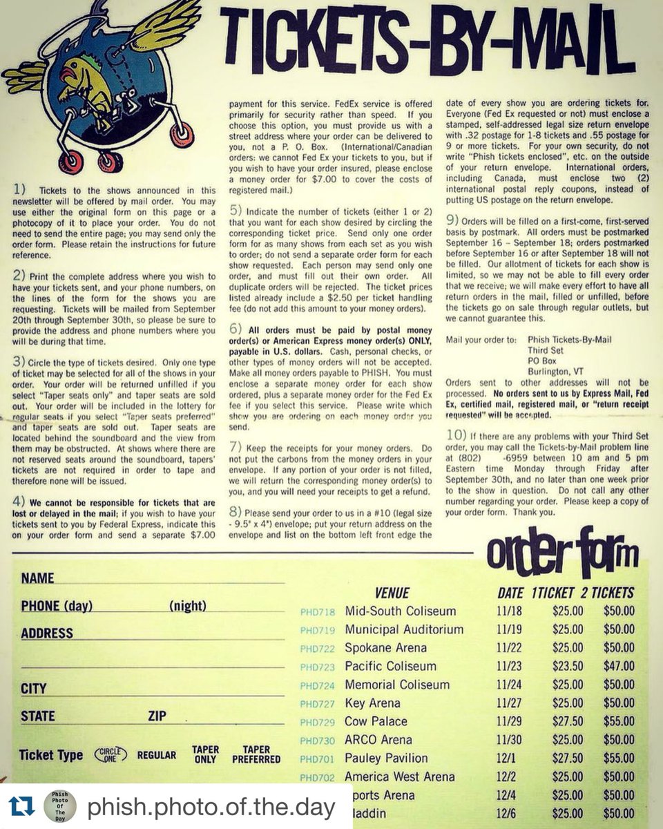Uenjoymyshades's tweet image. PTBM #fall96 #phish #falltour #ptbm