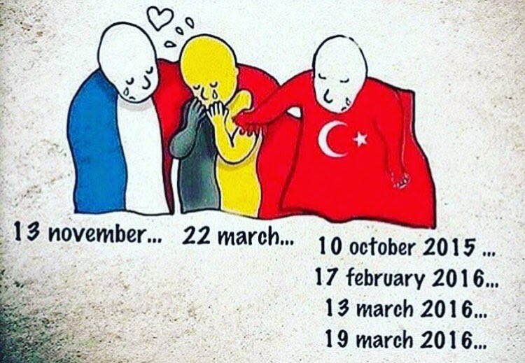 Kianavi's tweet image. Let's not forget #JesuisBrux #JeSuisAnkara #JeSuisIstambul #JeSuisParis