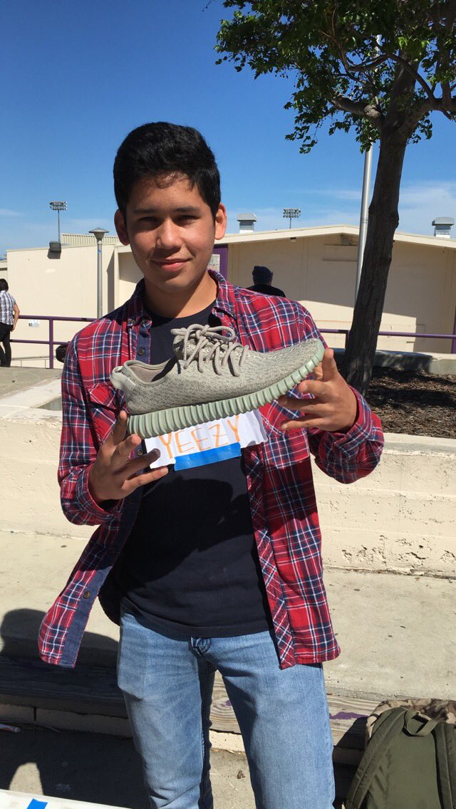 RHSclass2019's tweet photo. Congratulations to @junior_gallard0 for winning days Yeezy raffle! https://t.co/0ILYYUkupe