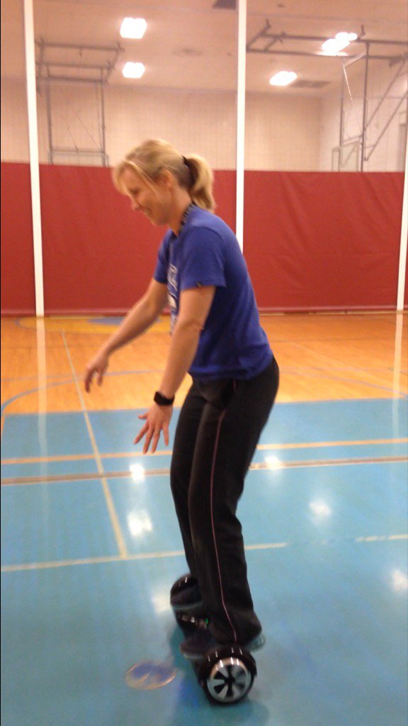 ChrissyLangdon's tweet photo. Riding the hover board! #notaseasyasitlooks @MrLNGDN https://t.co/RAIYAEiAst
