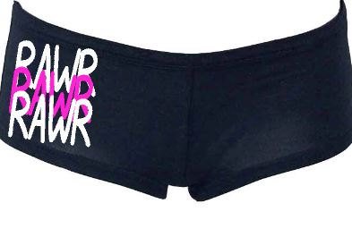 pepperlingerie's tweet photo. RAWR dinosaur speak funny joke  print ladies boyshorts underwear https://t.co/V28cX5fBJO