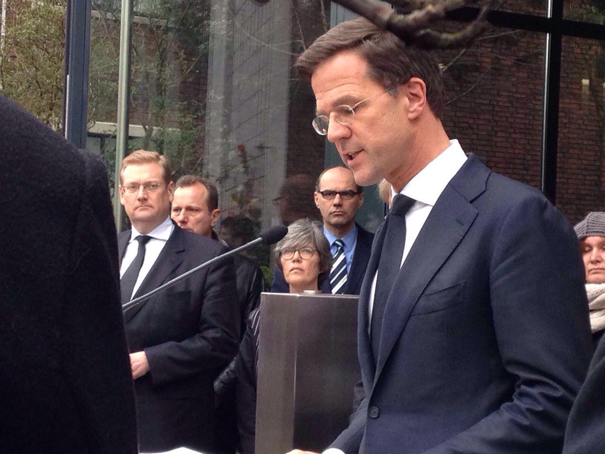 Condolences at The Embassy of Belgium and tribute of dutch Government to victims