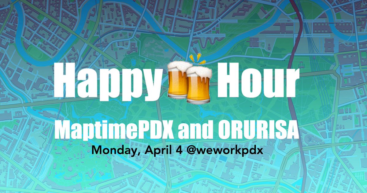 Submit a demo/lightning talk for our MaptimePDX/ORURISA April Social when you RSVP! meetup.com/MaptimePDX/eve…