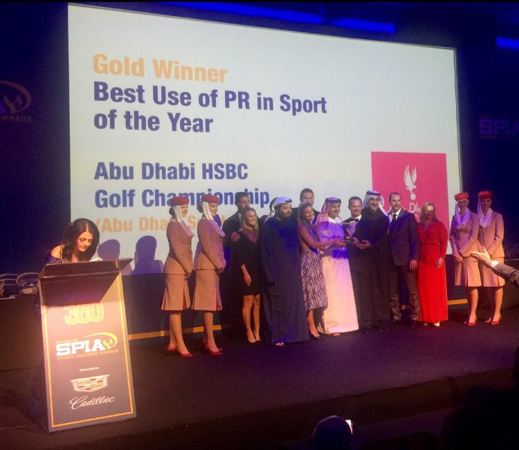 FourMENA's tweet photo. Proud to be part of this incredible team! @ADGolfChamps #SPIA2016 @Sport360 #PR #ADgolfchamps #winner https://t.co/boqAKvLgYl