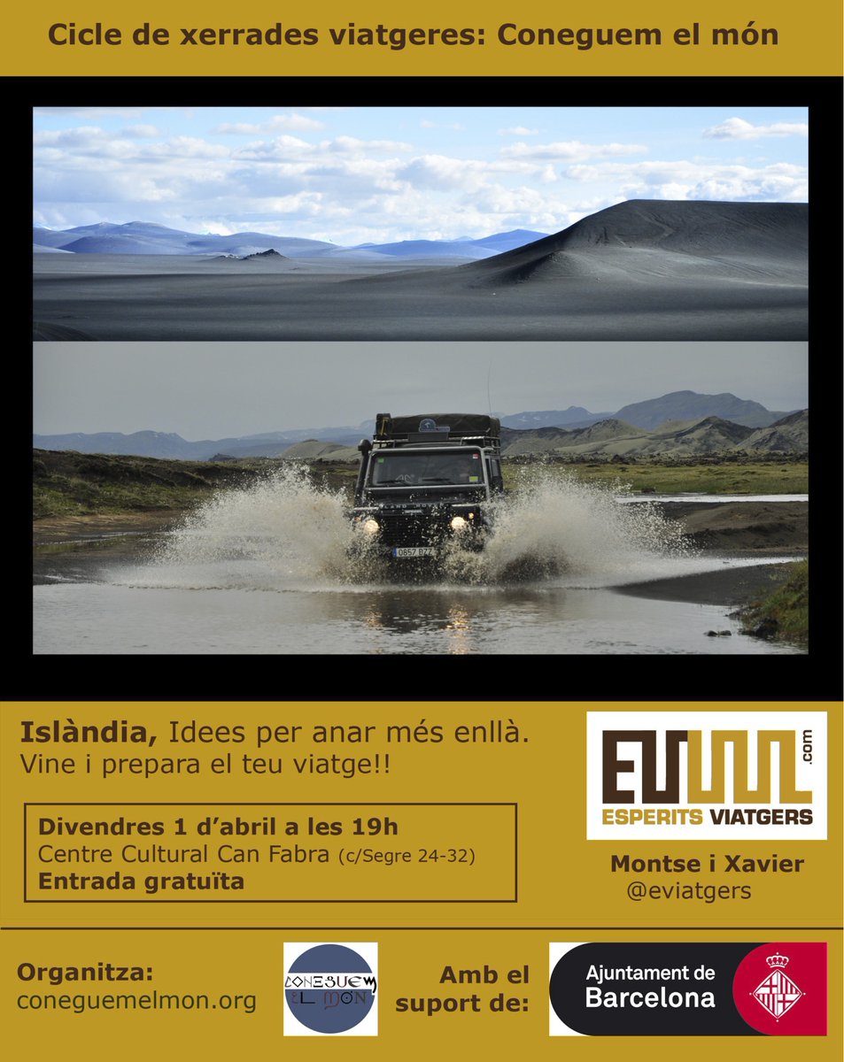 coneguemelmon's tweet photo. Divendres 1 d'abril, a les 19:00 a Can Fabra amb @eviatgers https://t.co/Eqkug1SfyO