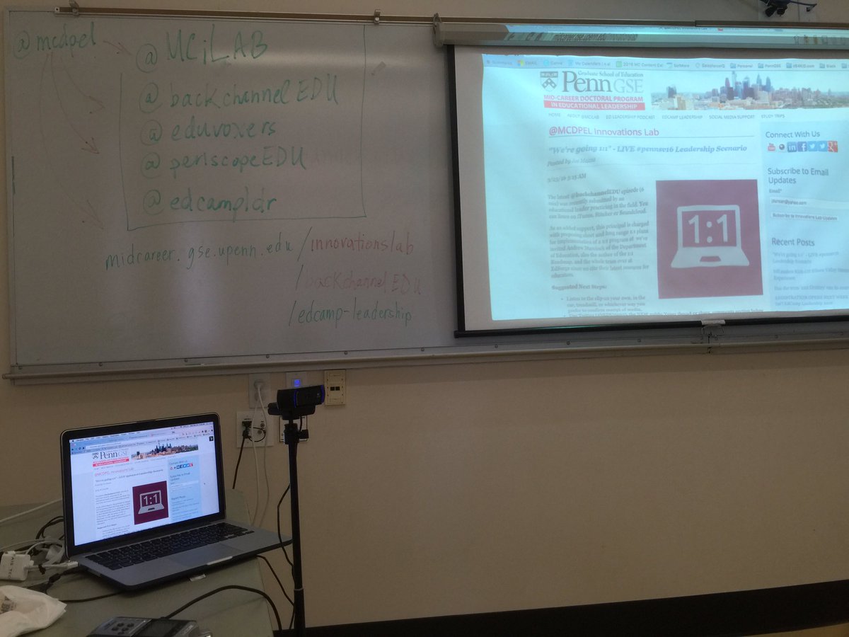 BACKCHANNELedu's tweet photo. Using #bEDU0203 to discuss 1:1 Implementation w/ @andycinek in DC, @TerriHarpster &amp; team in PA &amp; #pennsv16 in SF https://t.co/UqJPA8CXyq