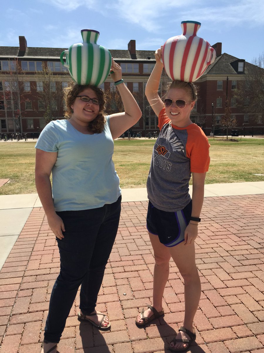 whitneylisenbee's tweet photo. Learning how hard it is to carry water on your head #wateriswork #okstatewaterweek https://t.co/IPaGWQaIPf