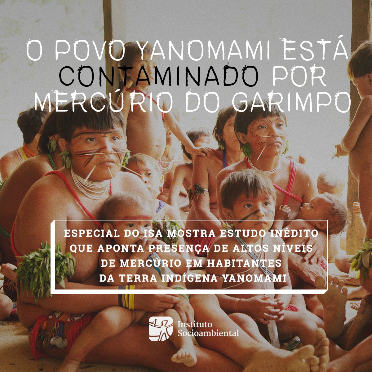 O povo Yanomami está contaminado por mercúrio do garimpo isa.to/povo-yanomami-…