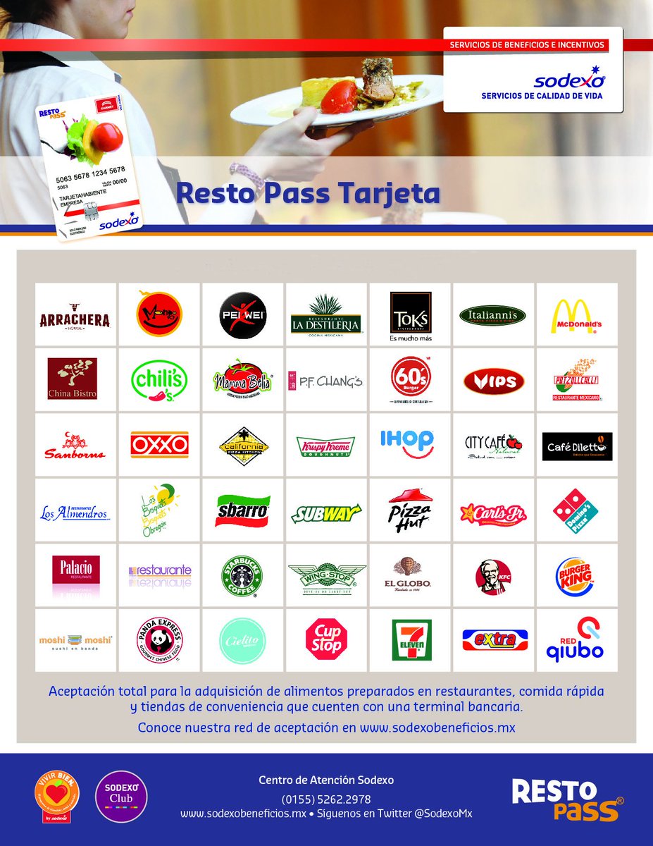 PluxeeMexico's tweet photo. Con #RestoPass elige lo que tú desees comer en una amplia red de comercios a nivel nacional. https://t.co/lQgpIX9nzM
