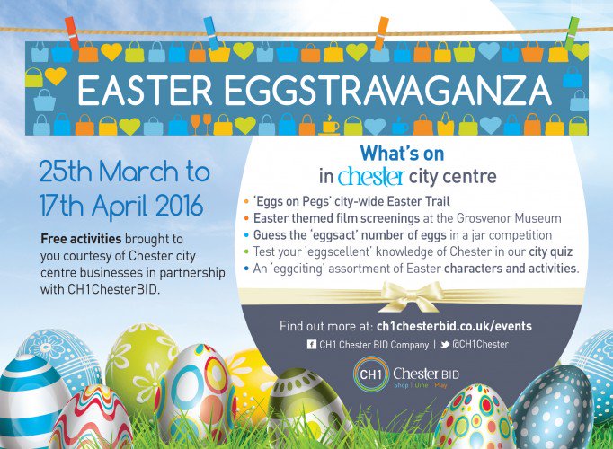 ChesterBID's tweet photo. Free #Chester Easter Eggstravaganza 25th Mar-17th Apr #CH1EasterFun https://t.co/lY4KDsa0FY https://t.co/MtiDRiY5IF https://t.co/HmJxpmfWRG