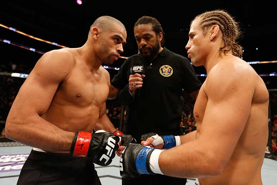 TailgateRivals's tweet photo. Who do you think should be the very first to touch gloves in the octagon at Madison Square Garden? #UFC #MMA https://t.co/rKy25mMIit