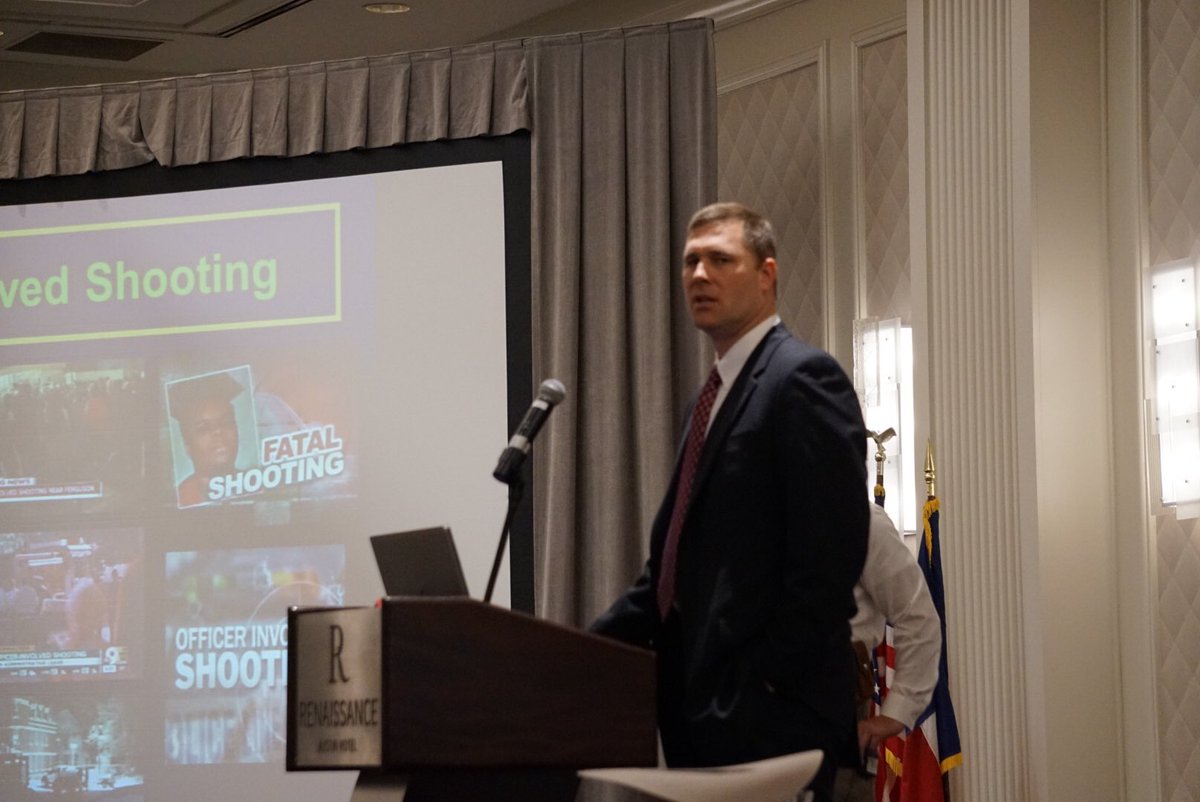 #TXDPS Rangers addressing #TXChiefs about Officer involved shooting investigations #TxTPCACon2016