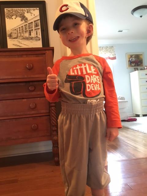 SherylLewinMD's tweet photo. James is ready to hit the field with his new baseball pants, new hat, & new big ear! #microtia #earsurgery #tnmac https://t.co/CXdxMXcVOf
