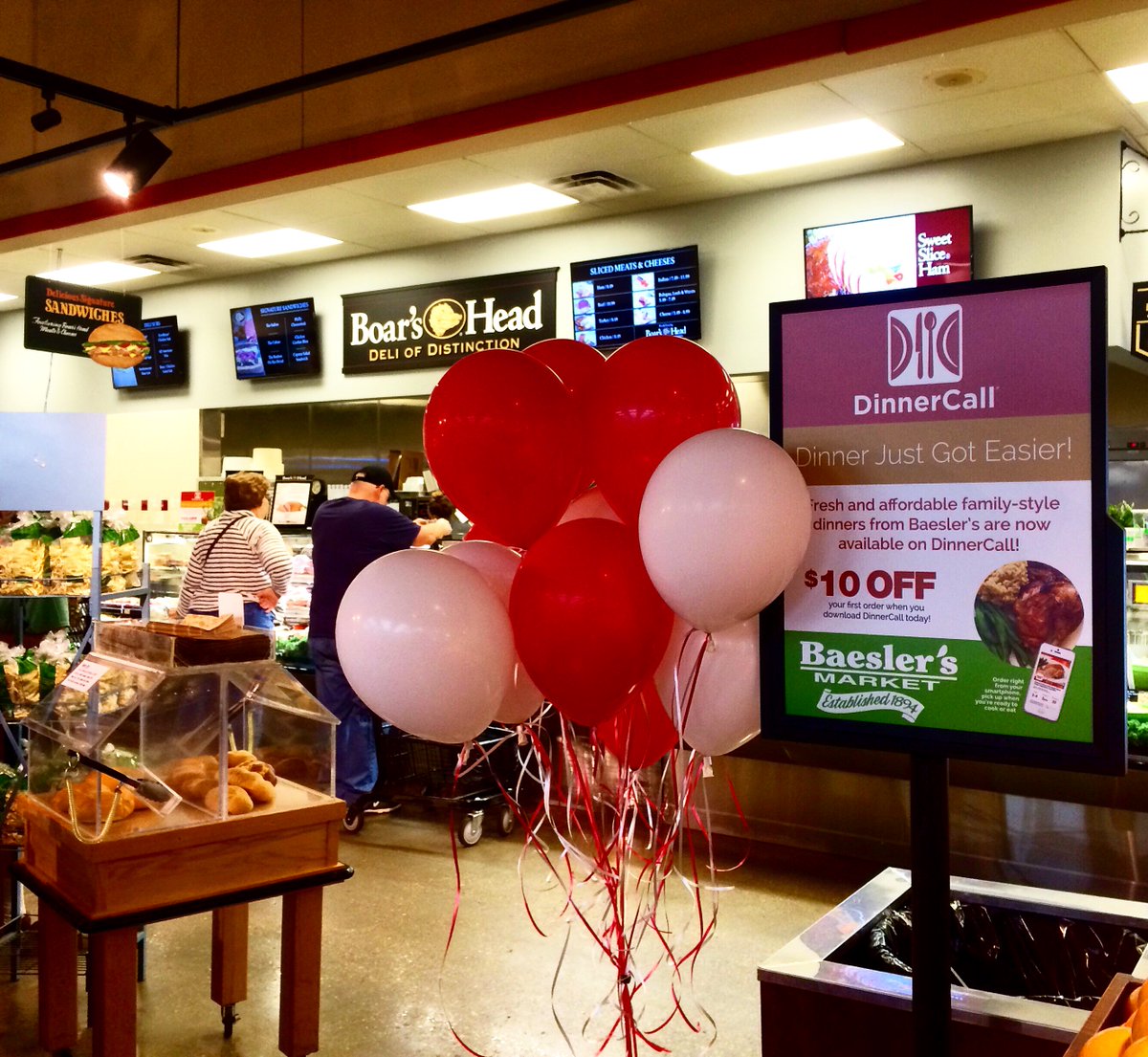 DinnerCall's tweet photo. It's official... @BaeslersMarket is the very first grocer to offer family dinners through the DinnerCall app! https://t.co/Q9u97OFBXO